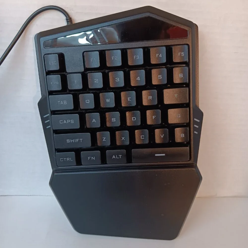 BUGHA One Handed Gaming Keyboard Black Wired USB Tested Working